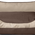 SLEEP ZONE 2 TONE PLUSH BED 20 IN BROWN