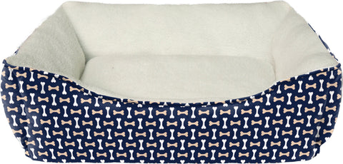 SLEEP ZONE TOSSED BONES BED 20 IN NAVY