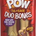 NOTHIN' TO HIDE POW DUO BONES 2 PK CHICKEN/DUCK