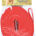 TRAIN RIGHT! COTTON WEB TRAINING LEASH 30 FT RED