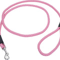 ROPE DOG LEASH 1/2 IN X 6 FT BRIGHT PINK