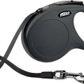 FLEXI CLASSIC TAPE RETRACTABLE LEASH LG-16 FT-110 LB BLACK