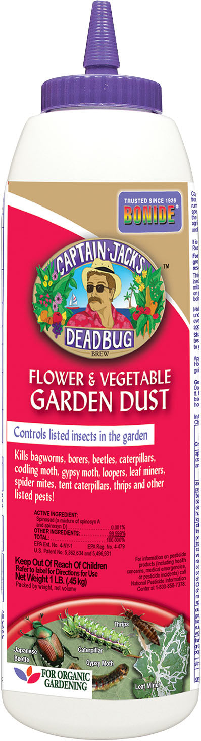 Captain Jack's Flower and Vegetable Garden Dust, 1.5 lb