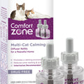 Comfort Zone Multi-Cat Calming Diffuser Refill, 48 mL, 2 Pack