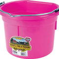 LITTLE GIANT DURAFLEX PLASTIC FLAT BACK BUCKET 8 QT HOT PINK