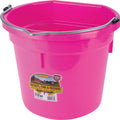 LITTLE GIANT DURAFLEX PLASTIC FLAT BACK BUCKET 20 QT PINK