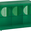 LITTLE GIANT PLASTIC PIGEON FEEDER 3 HOLE GREEN