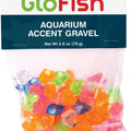 GLOFISH AQUARIUM GRAVEL ACCENT GEMS 2.8 OZ MULTI