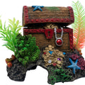 GLOFISH TREASURE CHEST AIR PUMP DECOR