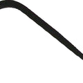CURVED HANGER UPTURN HOOK 6 IN BLACK