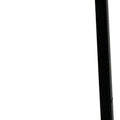 STRAIGHT HANGER DOWNTURN HOOK 12 IN BLACK