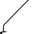 ANGLED DECK RAIL HOOK 30 IN BLACK