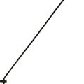 FENCE & DECK RAIL HOOK 3/8X36 IN BLACK