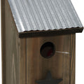 RUSTIC FARMHOUSE BLUEBIRD HOUSE  NATURAL