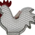 RUSTIC FARMHOUSE WIRE ROOSTER PEANUT FEEDER