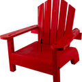 LAKE & CABIN ADIRONDACK CHAIR SQUIRREL FEEDER  RED