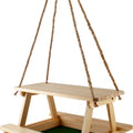 LAKE & CABIN PICNIC TABLE PLATFORM FEEDER 1.5 LB NATURAL