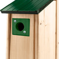 LAKE & CABIN BLUEBIRD HOUSE W/PREDATOR GUARD  GREEN