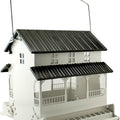 RUSTIC FARMHOUSE ABSOLUTE FARMHOUSE BIRD FEEDER 13 LB WHITE