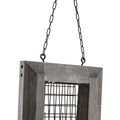MODERN FARMHOUSE WINDOW SUET & SEED FEEDER 1 LB CAP GRAY