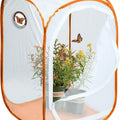 MONARCH BUTTERFLY POP-UP MESH INCUBATOR 10X10X9.5 IN ORANGE