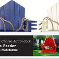 ADIRONDACK CHAIR PLATFORM FEEDERS 1.5 LB CAP ASSORTED