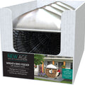 NEW AGE PEANUT & SUET BALL WREATH FEEDER W/ROOF 2.25 LB CAP BLACK