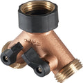 BRASS 2 WAY HOSE VALVE 5 IN BRASS