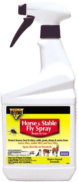 Bonide Stable Fly Spray, Ready-to-Use, 1 Quart