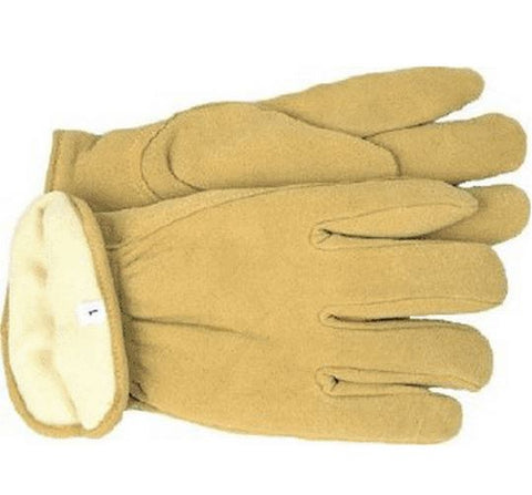 Boss Split Deerskin Leather Gloves, Large