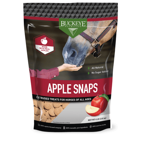 Buckeye Nutrition® All-Natural No Sugar Added Apple Snaps Horse Treats, 4 lb Bag - Image 1
