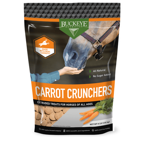 Buckeye Nutrition® All-Natural No Sugar Added Carrot Crunchers Horse Treats, 4 lb Bag - Image 1