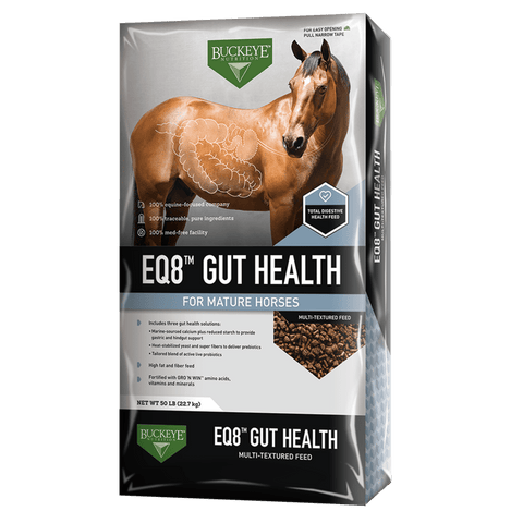 Buckeye Nutrition® EQ8™ Gut Health Multi-Textured Horse Feed, 50 lb Bag - Image 1