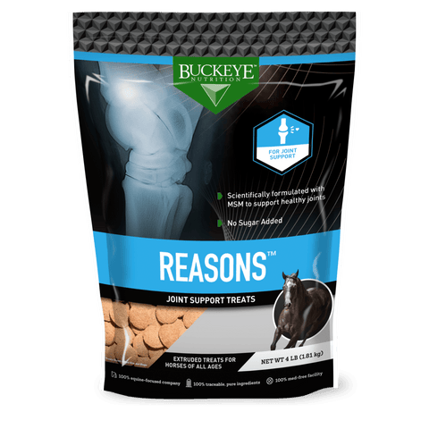 Buckeye Nutrition® REASONS™ Joint Support Functional Horse Treats, 4 lb Bag - Image 1