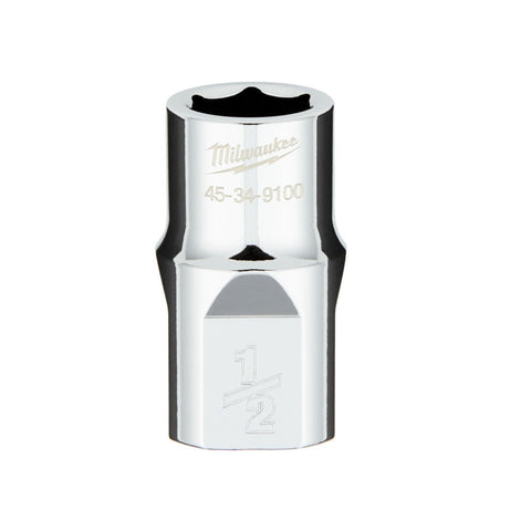 Milwaukee SAE 6-Point Socket, 1/2 Inch x 1/2 Inch