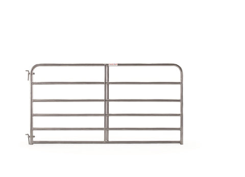 Tarter 6-Bar Economy Galvanized Tube Gate, 8 ft