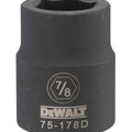 DeWalt Impact Socket SAE, 3/4" Drive, 7/8"