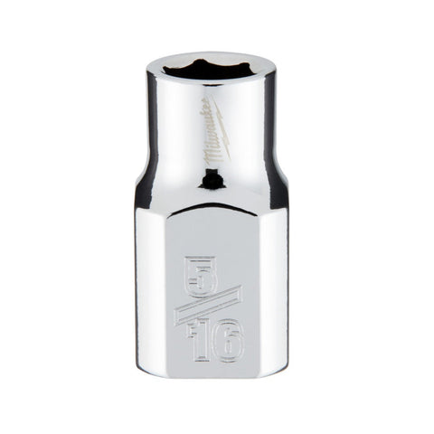 Milwaukee SAE 6 Point Socket, 3/8 Inch x 5/16 Inch