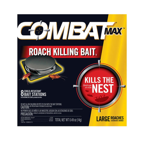 Combat Roach Bait Stations, 8 Pack