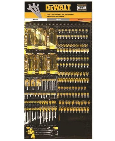 DeWalt Metric/SAE Socket Set, 92 Pieces, 3/8", 6 Points