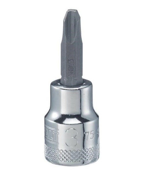 DeWalt Screwdriver Bit Socket, 3/8" Drive, # 3 Bit