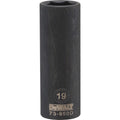 DeWalt DWMT73950OSP Metric 6 Point Deep Impact Ready Socket, 1/2" Drive, 19mm