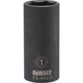 DeWalt DWMT73942OSP SAE 6 Point 1/2" Deep Impact Driver Ready Socket, 1"