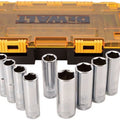 DeWalt 1/2" Drive SAE Deep Socket Set, 10 Piece