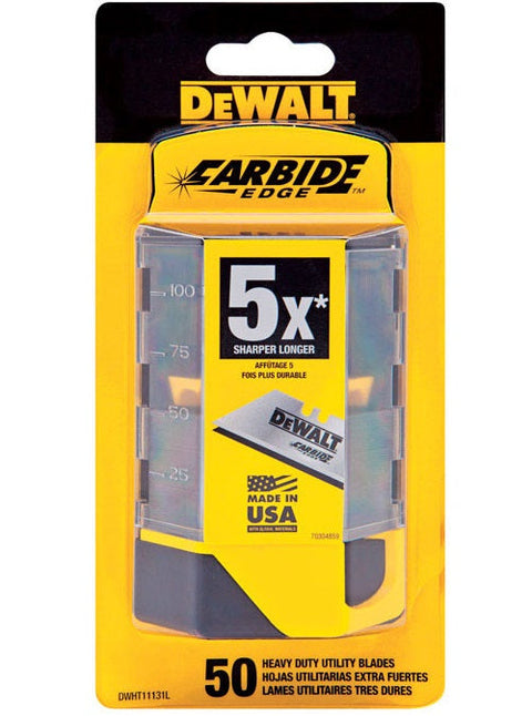 DeWalt Carbide Utility Blade, 50/Pack