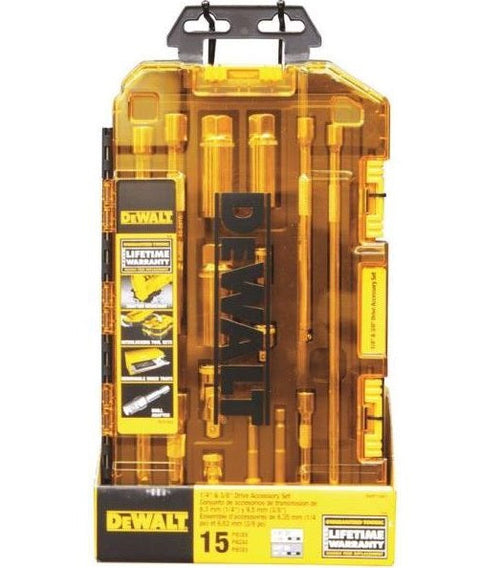 DeWalt Stackable Socket Accesory Kit, 15 Piece