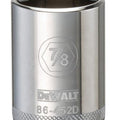 DeWalt SAE Standard Socket, 7/8" x 1/2" Drive, 6 Point