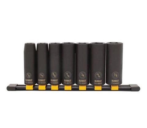 DeWalt Deep Impact Socket Set, 7 Piece