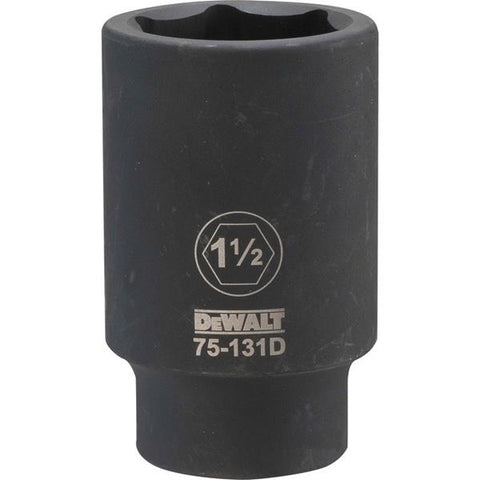 DeWalt SAE Deep Impact Socket, 3/4" Drive, 1-1/2"