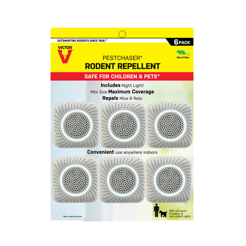 Victor PestChaser Electronic Pest Repeller, Pack of 6